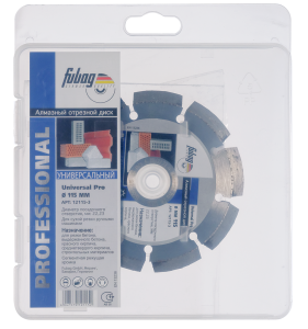 Алмазный отрезной диск FUBAG Универсальный Экстра (Universal Extra) D115 мм / 22,2 мм в Краснодаре фото