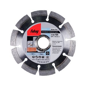 Алмазный отрезной диск FUBAG Beton Pro D125 мм/ 22.2 мм по бетону в Краснодаре фото