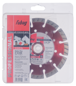 Алмазный отрезной диск FUBAG Камень Про (Stein Pro) D150 мм / 22,2 мм по камню в Краснодаре фото