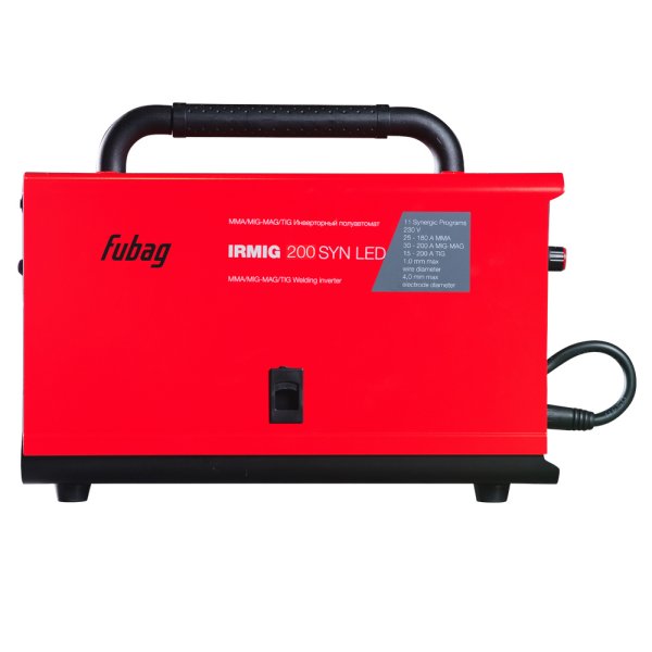 Полуавтомат сварочный инверторный FUBAG IRMIG 200 SYN LED + Маска сварщика Хамелеон FUBAG IR 4-13G M в ПОДАРОК в Краснодаре фото