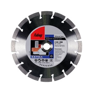 Алмазный отрезной диск FUBAG Universal Extra_ диам. 230/22.2 в #REGION_NAME_DECLINE_PP# фото