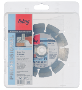 Алмазный отрезной диск FUBAG Бетон Экстра (Beton Extra) D125 мм / 22,2 мм по бетону в Краснодаре фото